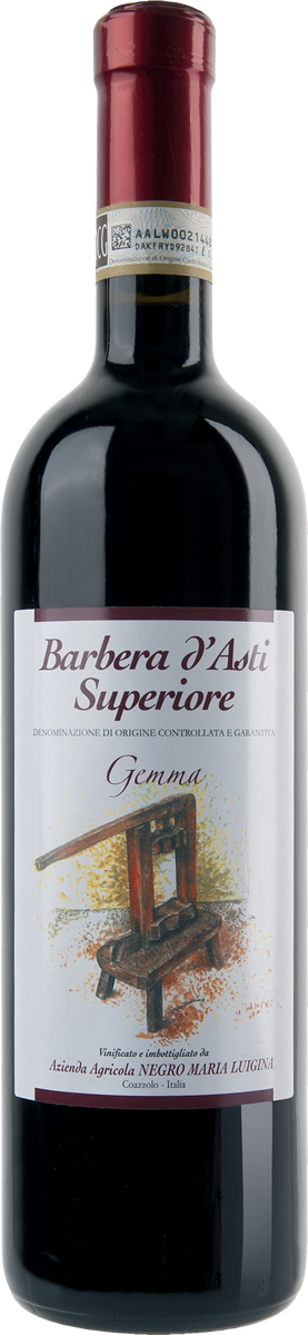 Barbera d’Asti Superiore D.O.C.G. “Gemma”.