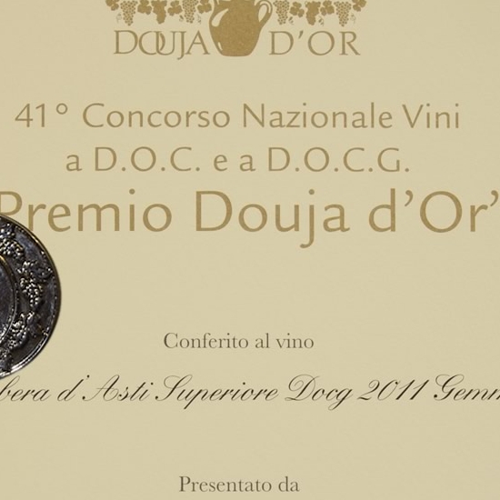 "Premio Douja d'Or" 2013 - Barbera d'Asti Superiore D.O.C.G. 2011 Gemma.