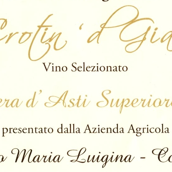 Il Crotin 'd Gianduja 2017 - Barbera d'Asti Superiore 2015.