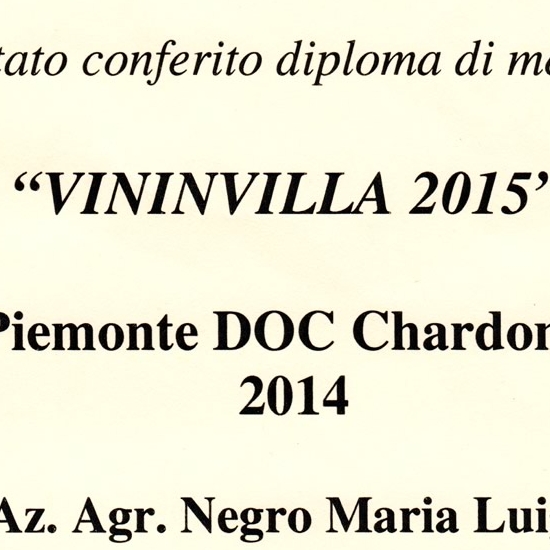 VininVilla 2015 - Piemonte D.O.C. Chardonnay 2014.