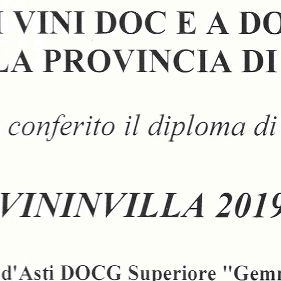 Vininvilla 2019 - Barbera d'Asti D.O.C.G Superiore "Gemma" 2016.