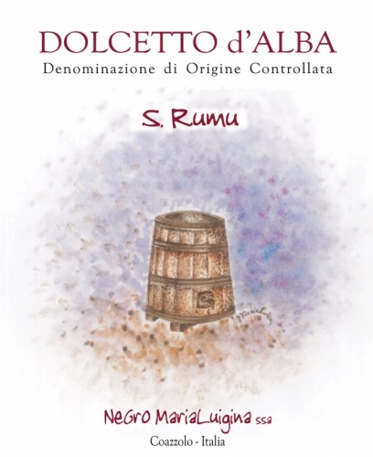 Etichetta Dolcetto d’Alba D.O.C. “San Rumu”.