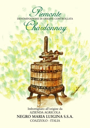 Piemonte Chardonnay D.O.C. label.